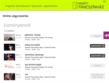 Tablet Screenshot of nemzetitancszinhaz.jegy.hu